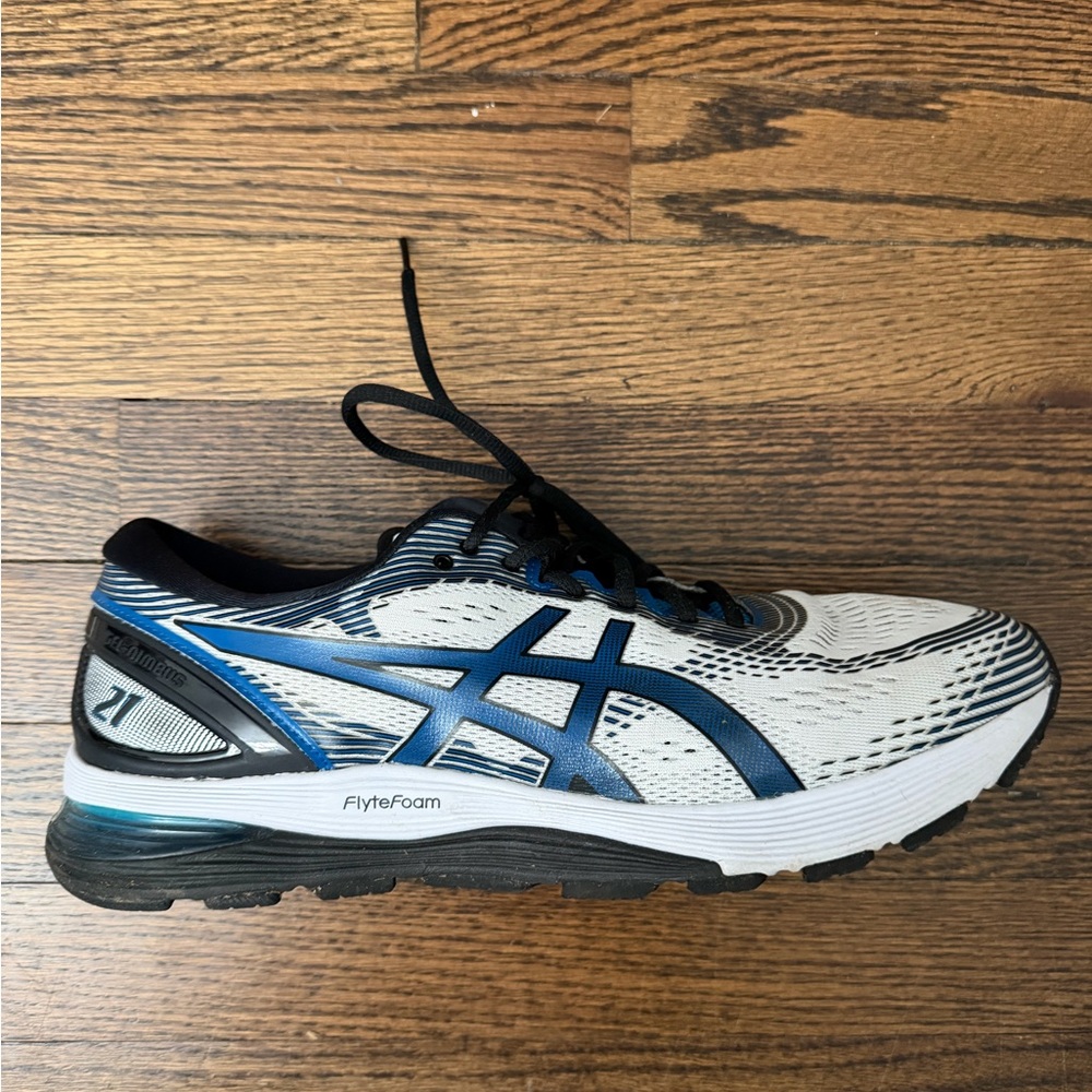ASICS Men Walking Trail Cushioned Running Shoes Gel Nimbus 21 Activewear Size 11 - Picture 2 of 5
